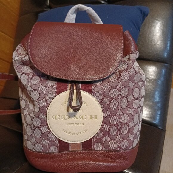 Coach Signature Dempsey Backpack & Wallet NWT - Picture 4 of 13